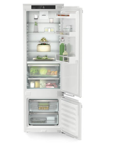Ⓜ️🔵🔵🔵 LIEBHERR ICBc 5122 Plus BioFresh - Frigorifero combinato da incasso con BioFresh e SmartFrost, GARANZIA 10 ANNI INCLUSA* originale LIEBHERR, Combinazione frigo sopra e congelatore sotto, porta autoportante, 178 x 60 cm, Nuova classe C