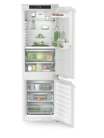 Ⓜ️🔵🔵🔵 LIEBHERR ICBa 5123 Plus BioFresh - Frigorifero combinato da incasso con BioFresh e SmartFrost, GARANZIA 10 ANNI INCLUSA originale LIEBHERR, Combinazione frigo sopra e congelatore sotto, porta autoportante, 178 x 60 cm, Nuova classe A