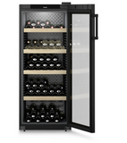 Ⓜ️🔵🔵🔵 LIEBHERR WPbl 4601 GrandCru - Cantinetta da libera installazione, GARANZIA 10 ANNI INCLUSA* originale LIEBHERR, 166 bottiglie, 1 zona, Nero e Vetro, 148,4 x 60 cm, Nuova classe F