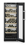 Ⓜ️🔵🔵🔵 LIEBHERR WPbsi 5052 Vinidor - Cantinetta da libera installazione, GARANZIA 10 ANNI INCLUSA* originale LIEBHERR, 131 bottiglie, 2 zone, Acciaio Nero Spazzolato e Vetro, 165,4 x 60 cm, Nuova classe F