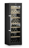 Ⓜ️🔵🔵🔵 LIEBHERR WPbsi 5252 Vinidor - Cantinetta da libera installazione, GARANZIA 10 ANNI INCLUSA* originale LIEBHERR, 155 bottiglie, 2 zone, Acciaio Nero Spazzolato e Vetro, 185,4 x 60 cm, Nuova classe F
