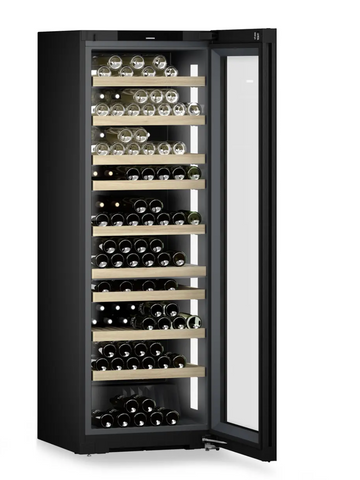Ⓜ️🔵🔵🔵 LIEBHERR WPgbi 7472 Vinidor Selection - Cantinetta da libera installazione, GARANZIA 10 ANNI INCLUSA* originale LIEBHERR, 204 bottiglie, 2 zone, Nero e Vetro, 201,3 x 70 cm, Nuova classe F