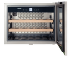 Ⓜ️🔵🔵🔵 LIEBHERR WKEes 553 GrandCru - Cantinetta da incasso, GARANZIA 10 ANNI INCLUSA* originale LIEBHERR, 18 bottiglie, 1 zona, Inox e Cristal, 45 cm, Nuova classe G