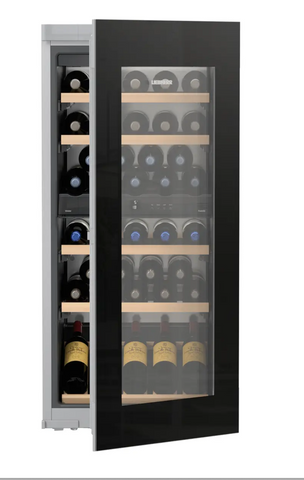 Ⓜ️🔵🔵🔵 LIEBHERR EWTgb 2383 Vinidor - Cantinetta da incasso, GARANZIA 10 ANNI INCLUSA* originale LIEBHERR, 51 bottiglie, 2 zone, Nero e Vetro, 122 cm, Nuova classe G