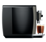 Ⓜ️🔵🔵🔵 JURA E8 Dark Inox - Macchina da caffè espresso COMPLETAMENTE AUTOMATICA (dai chicchi al caffè), colore DARK INOX, 2 tazze, bevande con latte, 17 tipi di bevande, FACILISSIMA DA USARE E DA PULIRE
