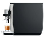Ⓜ️🔵🔵🔵 JURA E8 Platino - Macchina da caffè espresso COMPLETAMENTE AUTOMATICA (dai chicchi al caffè), colore PLATINO, 2 tazze, bevande con latte, 17 tipi di bevande, FACILISSIMA DA USARE E DA PULIRE