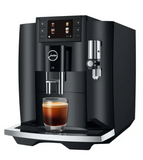 Ⓜ️🔵🔵🔵 JURA E8 Piano Black - Macchina da caffè espresso COMPLETAMENTE AUTOMATICA (dai chicchi al caffè), colore PIANO BLACK, 2 tazze, bevande con latte, 17 tipi di bevande, FACILISSIMA DA USARE E DA PULIRE