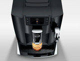 Ⓜ️🔵🔵🔵 JURA E8 Piano Black - Macchina da caffè espresso COMPLETAMENTE AUTOMATICA (dai chicchi al caffè), colore PIANO BLACK, 2 tazze, bevande con latte, 17 tipi di bevande, FACILISSIMA DA USARE E DA PULIRE