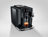 Ⓜ️🔵🔵🔵 JURA E8 Piano Black - Macchina da caffè espresso COMPLETAMENTE AUTOMATICA (dai chicchi al caffè), colore PIANO BLACK, 2 tazze, bevande con latte, 17 tipi di bevande, FACILISSIMA DA USARE E DA PULIRE