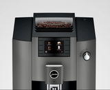 Ⓜ️🔵🔵🔵 JURA E6 Dark Inox - Macchina da caffè espresso COMPLETAMENTE AUTOMATICA (dai chicchi al caffè), colore DARK INOX, 2 tazze, anche bevande con latte, 11 tipi di bevande, FACILISSIMA DA USARE E DA PULIRE