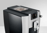 Ⓜ️🔵🔵🔵 JURA E6 Platino - Macchina da caffè espresso COMPLETAMENTE AUTOMATICA (dai chicchi al caffè), colore PLATINO, 2 tazze, anche bevande con latte, 11 tipi di bevande, FACILISSIMA DA USARE E DA PULIRE