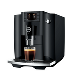 Ⓜ️🔵🔵🔵 JURA E6 Piano Black - Macchina da caffè espresso COMPLETAMENTE AUTOMATICA (dai chicchi al caffè), colore PIANO BLACK, 2 tazze, anche bevande con latte, 11 tipi di bevande, FACILISSIMA DA USARE E DA PULIRE