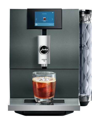 Ⓜ️🔵🔵🔵 JURA ENA 5 Night Inox - Macchina da caffè espresso COMPLETAMENTE AUTOMATICA (dai chicchi al caffè), colore NIGHT INOX, 6 preparazioni di caffè, anche con estrazione a freddo