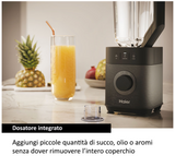 Ⓜ️🔵🔵🔵 Haier HBL5B2 011 - [📦🚨Spedizione immediata!🚚💨] Frullatore I-Master Serie 5, Obsidian Grey, SENZA BPA, 6 lame in acciaio inox, Caraffa in vetro da 2 litri, 3 programmi