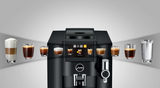 Ⓜ️🔵🔵🔵 JURA S8 Piano Black - Macchina da caffè espresso COMPLETAMENTE AUTOMATICA (dai chicchi al caffè), colore PIANO BLACK, 27 preparazioni di caffè, anche con latte, funzione Sweet Foam