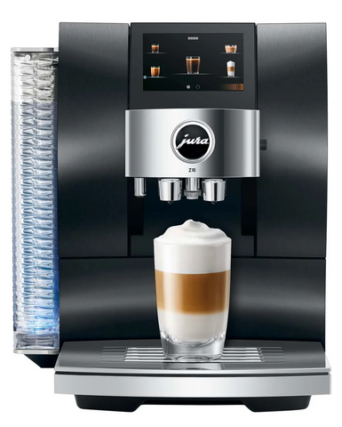 Ⓜ️🔵🔵🔵 JURA Z10 Aluminium Dark Inox - Macchina da caffè espresso COMPLETAMENTE AUTOMATICA (dai chicchi al caffè), colore ALUMINIUM DARK INOX, 32 preparazioni di caffè, anche con latte, funzione Cold Drew