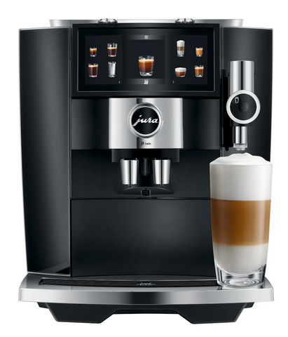 Ⓜ️🔵🔵🔵 JURA J8 Twin Diamond Black - Macchina da caffè espresso COMPLETAMENTE AUTOMATICA (dai chicchi al caffè), colore TWIN DIAMOND BLACK, 31 preparazioni di caffè, anche con latte, funzione Sweet Foam