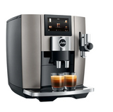 Ⓜ️🔵🔵🔵 JURA J8 Midnight Silver - Macchina da caffè espresso COMPLETAMENTE AUTOMATICA (dai chicchi al caffè), colore MIDNIGHT SILVER, 31 preparazioni di caffè, anche con latte, funzione Sweet Foam