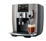 Ⓜ️🔵🔵🔵 JURA J8 Midnight Silver - Macchina da caffè espresso COMPLETAMENTE AUTOMATICA (dai chicchi al caffè), colore MIDNIGHT SILVER, 31 preparazioni di caffè, anche con latte, funzione Sweet Foam