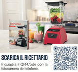 Ⓜ️🔵🔵🔵 BLENDTEC Total Blender Black - Frullatore professionale ad altissime prestazioni, caraffa in Tritan da 1100 ml, senza BPA (BPA FREE), colore nero, GARANZIA 8 ANNI del produttore INCLUSA, potenza 1560 W, LAVABILE IN LAVASTOVIGLIE