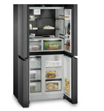 Ⓜ️🔵🔵🔵 LIEBHERR MBbsdi 9024 Plus BioFresh NoFrost - Frigorifero ad armadio 4 porte ad anta, Ice Maker, SmartDevice, GARANZIA 10 ANNI INCLUSA* originale LIEBHERR, Acciaio Nero, 91 x 181 cm, Nuova classe D