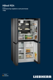 Ⓜ️🔵🔵🔵 LIEBHERR MBbsdi 9024 Plus BioFresh NoFrost - Frigorifero ad armadio 4 porte ad anta, Ice Maker, SmartDevice, GARANZIA 10 ANNI INCLUSA* originale LIEBHERR, Acciaio Nero, 91 x 181 cm, Nuova classe D