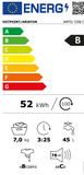 Ⓜ️🔵🔵🔵 Hotpoint ARISTON WMTG 725B IT - Lavatrice a carica dall'alto, 7 kg, 1200 giri, bianca, Nuova classe B