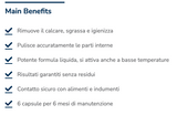 Ⓜ️🔵🔵🔵 CARE+PROTECT Triple Power Pod - Capsule anticalcare e sgrassanti per lavatrice e lavastoviglie, DA USARE A CICLO PIENO! Quindi senza più spreco di ciclo a vuoto, 1 confezione da 6 capsule per 6 mesi di protezione, da usare 1 volta al mese