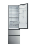 Ⓜ️🔵🔵🔵 Haier HTR3620CNMG - Frigorifero Combinato, 1 anta per frigo sopra e 2 cassetti congelatore sotto, 3D Serie 3,  Libera installazione, Nuova classe C, No Frost, Contenuti extra hOn, Capacità totale 414 l (289 + 125 l), dimensioni LxPxA 595x667x2050 mm