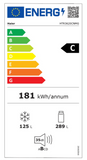 Ⓜ️🔵🔵🔵 Haier HTR3620CNMG - Frigorifero Combinato, 1 anta per frigo sopra e 2 cassetti congelatore sotto, 3D Serie 3,  Libera installazione, Nuova classe C, No Frost, Contenuti extra hOn, Capacità totale 414 l (289 + 125 l), dimensioni LxPxA 595x667x2050 mm