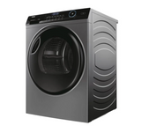 Ⓜ️🔵🔵🔵 Haier HD80-A3959R-S - Asciugatrice ANTRACITE, I-Pro Series 5, Libera installazione, 8 Kg, Pompa di calore Inverter, Nuova classe C (vecchia A+++), Antracite, LxAxA (mm) 595x675x845