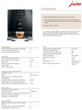 Ⓜ️🔵🔵🔵 JURA C9 Piano Black - Macchina da caffè espresso COMPLETAMENTE AUTOMATICA, colore Piano Black, 17 Bevande, anche con latte, Funzione Light Brew