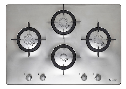 Ⓜ️🔵🔵🔵 CANDY CFX 74 P - [📦🚨Spedizione immediata!🚚💨] Piano cottura INOX, incasso 75 cm, 4 fuochi gas, FIAMMA VERTICALE AD ALTA EFFICIENZA