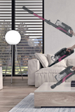 Ⓜ️🔵🔵🔵 Hoover HF610HX 011 - [📦🚨Spedizione immediata!🚚💨] Scopa elettrica senza filo, senza sacco, tubo pieghevole, SVUOTAMENTO FACILE, Sensore del pavimento, SUPER-POTENTE 650 W, colore Magenta