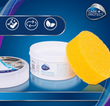 Ⓜ️🔵🔵🔵 CARE+PROTECT Pasta Bianca - [📦🚨Spedizione immediata!🚚💨] Detergente e Lucidante universale per tutte le superfici con spugna inclusa, MADE IN ITALY, barattolo da 300 gr