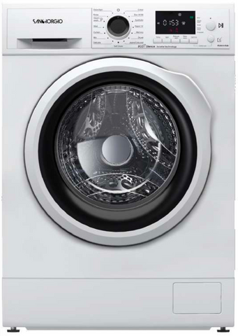 Ⓜ️🔵🔵🔵 SanGiorgio FS714A9 - Lavatrice slim 9 kg inverter, MADE IN ITALY, centrifuga 1400 giri, Nuova classe A