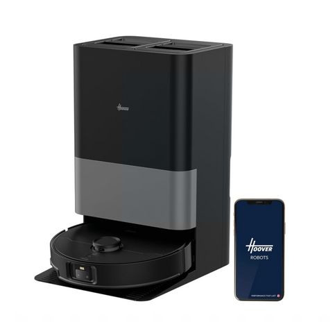 Ⓜ️🔵🔵🔵 Hoover HG870HU 011 - Robot aspirapolvere PREMIUM, Ultra Sense ioni di litio, esecuzione in 200 min, ricarica in 6 h, capacità container 0.32 l, filtro Hepa, sistema di navigazione 360˚ Laser Scan Navigation