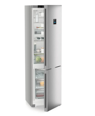 Ⓜ️🔵🔵🔵 LIEBHERR CNsfc 574i plus NoFrost - Frigorifero combinato con EasyFresh e NoFrost, GARANZIA 10 ANNI INCLUSA originale LIEBHERR, Combinazione frigo-congelatore da libera installazione, color acciaio, 201,5 x 60 cm, Nuova classe C