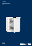 Ⓜ️🔵🔵🔵 LIEBHERR Fe 1003 Pure - Congelatore da tavolo, GARANZIA 10 ANNI INCLUSA* originale LIEBHERR, libera installazione, bianco, 68 x 55 cm, Nuova classe E
