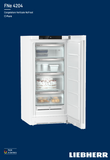 Ⓜ️🔵🔵🔵 LIEBHERR FNe 4204 pure NoFrost - Congelatore verticale con No Frost, GARANZIA 10 ANNI INCLUSA* originale LIEBHERR, libera installazione, bianco, 125,5 x 60 cm, Nuova classe E
