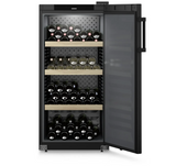 Ⓜ️🔵🔵🔵 LIEBHERR WSbl 4201 GrandCru - Cantina temperata per vini, GARANZIA 10 ANNI INCLUSA* originale LIEBHERR, 141 bottiglie, 1 zona, Nera, 128,4 x 60 cm, Nuova classe D
