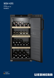Ⓜ️🔵🔵🔵 LIEBHERR WSbl 4201 GrandCru - Cantina temperata per vini, GARANZIA 10 ANNI INCLUSA* originale LIEBHERR, 141 bottiglie, 1 zona, Nera, 128,4 x 60 cm, Nuova classe D