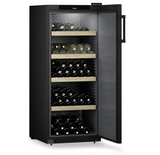 Ⓜ️🔵🔵🔵 LIEBHERR WSbl 4601 GrandCru - Cantina temperata per vini, GARANZIA 10 ANNI INCLUSA* originale LIEBHERR, 166 bottiglie, 1 zona, Nera, 148,4 x 60 cm, Nuova classe E
