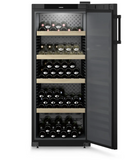 Ⓜ️🔵🔵🔵 LIEBHERR WSbl 4601 GrandCru - Cantina temperata per vini, GARANZIA 10 ANNI INCLUSA* originale LIEBHERR, 166 bottiglie, 1 zona, Nera, 148,4 x 60 cm, Nuova classe E
