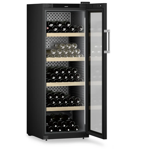 Ⓜ️🔵🔵🔵 LIEBHERR WPbli 5031 GrandCru Selection - Cantina temperata per vini, GARANZIA 10 ANNI INCLUSA* originale LIEBHERR, 196 bottiglie, 1 zona, Nera e Vetro, 168,4 x 60 cm, Nuova classe F