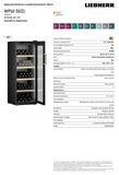 Ⓜ️🔵🔵🔵 LIEBHERR WPbli 5031 GrandCru Selection - Cantina temperata per vini, GARANZIA 10 ANNI INCLUSA* originale LIEBHERR, 196 bottiglie, 1 zona, Nera e Vetro, 168,4 x 60 cm, Nuova classe F
