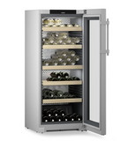Ⓜ️🔵🔵🔵 LIEBHERR WPsd 4652 Vinidor - Cantina climatizzata per vini, GARANZIA 10 ANNI INCLUSA* originale LIEBHERR, 107 bottiglie, 2 zone, Acciaio inox e Vetro, 145,4 x 60 cm, Nuova classe F