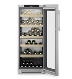 Ⓜ️🔵🔵🔵 LIEBHERR WPsd 4652 Vinidor - Cantina climatizzata per vini, GARANZIA 10 ANNI INCLUSA* originale LIEBHERR, 107 bottiglie, 2 zone, Acciaio inox e Vetro, 145,4 x 60 cm, Nuova classe F