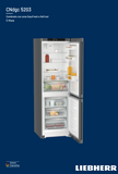 Ⓜ️🔵🔵🔵 LIEBHERR CNdgc 5203 Pure NoFrost - Frigorifero combinato, GARANZIA 10 ANNI INCLUSA, frigo-congelatore con EasyFresh e NoFrost, Grigio Scuro, 185,5 x 60 cm, Nuova classe C