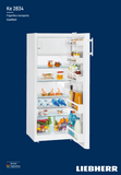 Ⓜ️🔵🔵🔵 LIEBHERR Ke 2834 Comfort - Frigorifero monoporta con vano congelatore, GARANZIA 10 ANNI INCLUSA* originale LIEBHERR, libera installazione, bianco, 140,2 x 55 cm, Nuova classe E